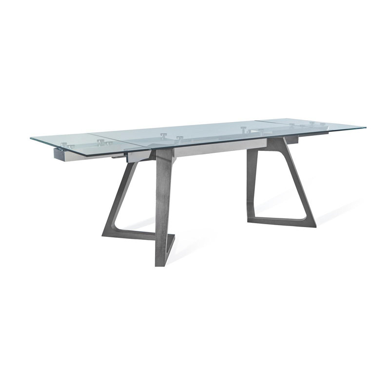 Table de salle à manger extensible Croydon, Gris