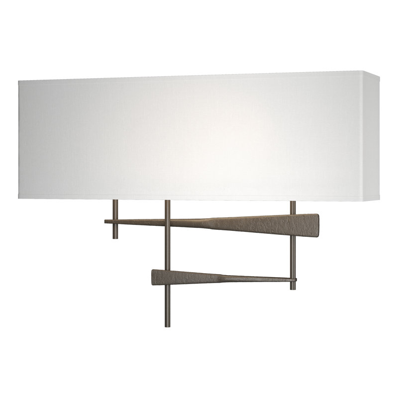 Cavaletti 2 - Light Flush Mounted Sconce, Natural Anna, Dark Smoke