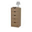 Commode 5 tiroirs pour chambre de bébé et chambre de bébé - Rangement moderne peu encombrant, chêne naturel