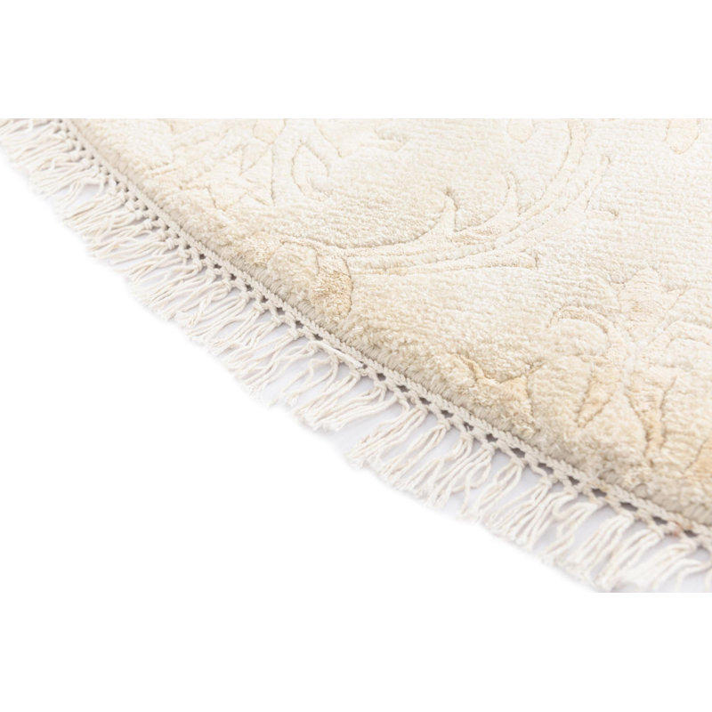 Tapis rond beige clair Murry