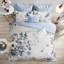 8 pièces - édredon très grand bleu, imprimé en coton, chambre romantique avec taies décoratives européennes, imprimé Shabby Chic, palette de couleurs, literie-124917941