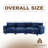 Redenius 123" Curved Corduroy Sectional Sofa Seater for 4-1565147927