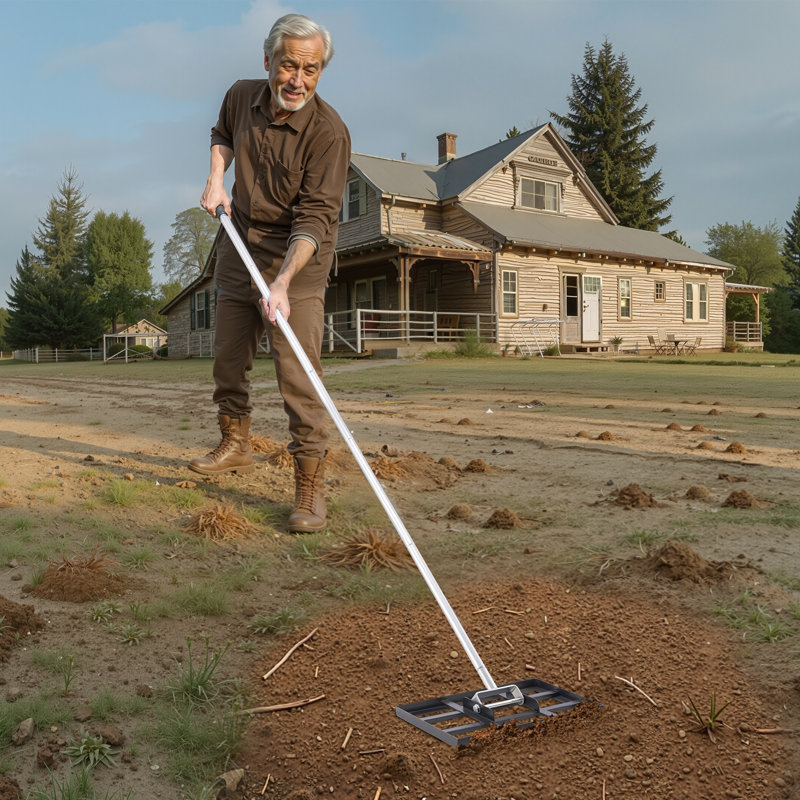 Manche ajustable robuste pour jardin et jardin, H 84,30 po x l 17 po x P 10 po