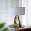 Lampe de table avec abat-jour tambour blanc