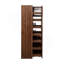 Armoire de cuisine avec étagère de rangement coulissante multifonctionnelle à plusieurs niveaux, armoire de rangement de ferme avec 4 portes, organisateurs de garde-manger pour la cuisine, la salle à manger