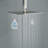 Rain Adjustable Shower Head 1.8 GPM GPM with Self-Cleaning-98430963