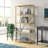 Camryn 4-Tier Steel and Glass Etagere Bookcase-1362721359