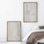 Impression d'art mural moderne minimaliste neutre à panneau géométrique beige pour salon chambre à coucher encadrée 2 pièces-126447735-126447736