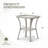 Bonia Wicker Rattan Side Table With Built-In Glass-1470696222