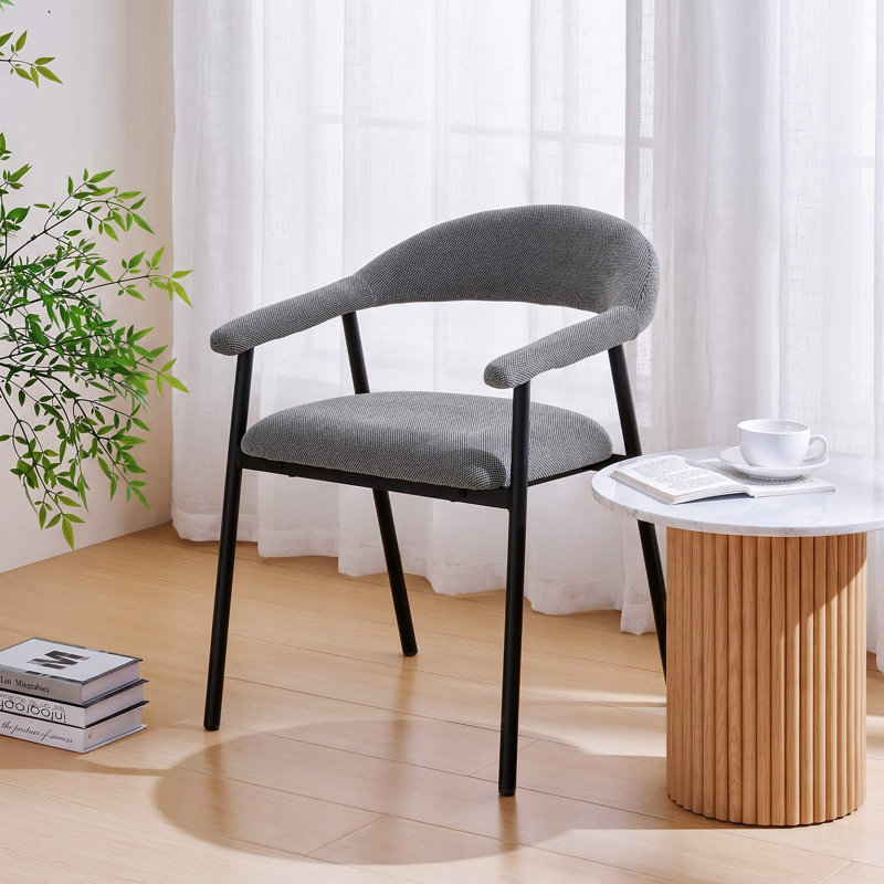 Cotswold 49 H Upholstered Dining Chair, Grey, 6