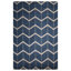 Bleu | Tapis intérieur géométrique beige noué à la main-267098850