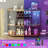 Jeriann Tabletop Wine Bottle & Glass Rack-925050970