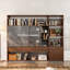 79'' H X 94.5'' W Office Storage Bookcase with Led Lights