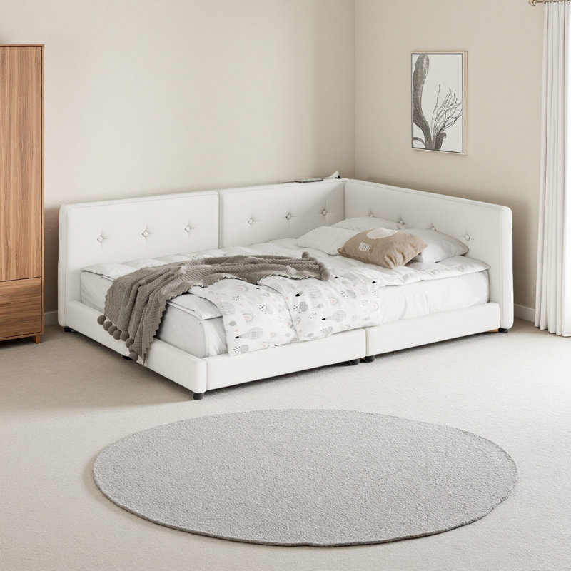 Platform Bed With USB Ports, Grand lit