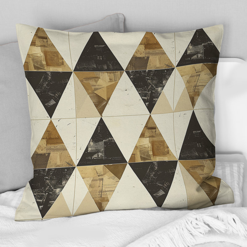 Coussin Brown, H 16 po x l 16 po