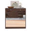 Mirror Shoe Cabinet With 2 Tier Drawers