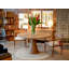 Provence 54" Round Dining Table in Natural Brown