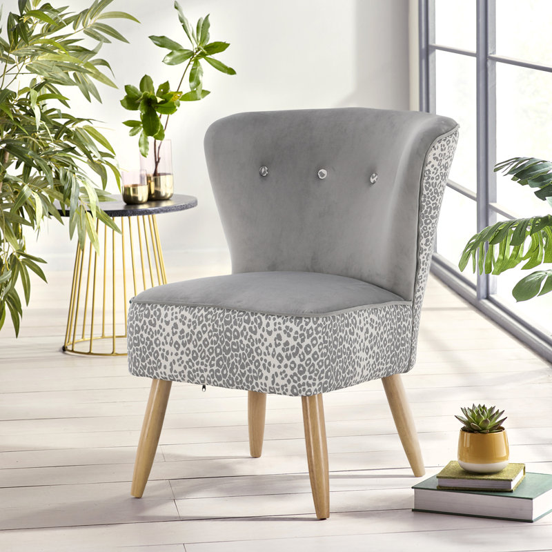 Aaeden Upholstered Accent Chair, Grey
