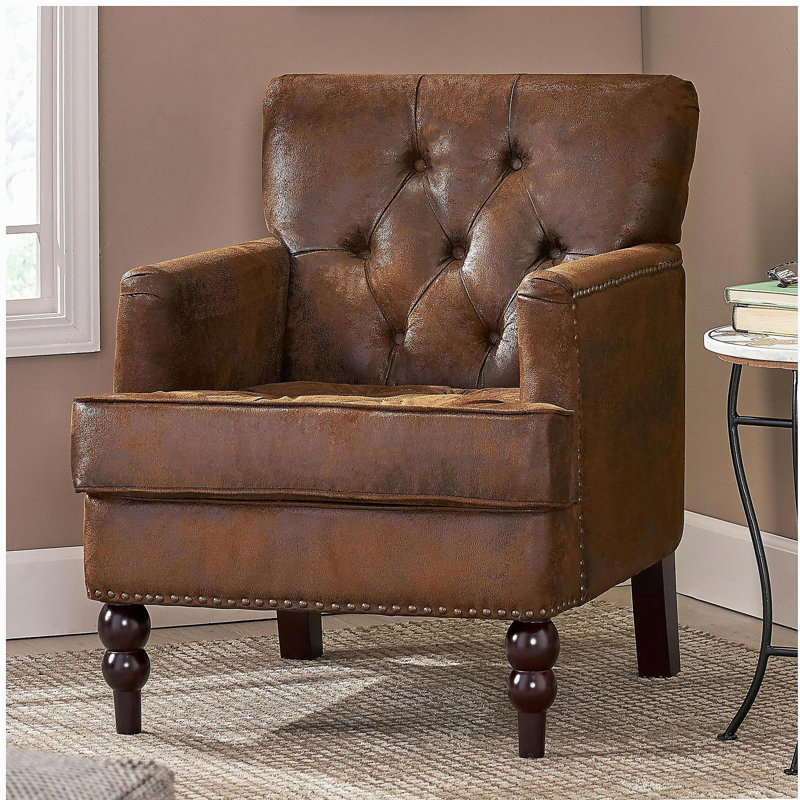 Fauteuil club Harrison, Brun