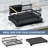 Large Rustproof Dish Drying Rack With Drainboard, Utensil Holder, And Cutting Board Slot