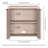 Preston 32" Wide Rectangular Fluted Accent Cabinet in Alder White-504020531