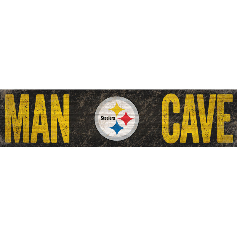 Wall Decor on Wood, Pittsburgh Steelers