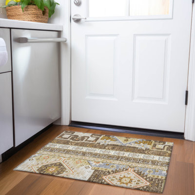 Premium Machine Washable Jahnke AMF1015 Aztec Rug