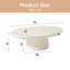 Cream White 116 cm Round Modern Coffee Table-Center Table,High Quality Materials
