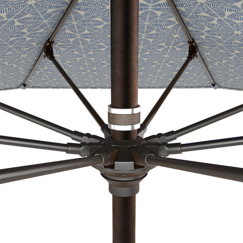 Santana 108'' Market Umbrella, Palmetto Azure - Pacifica Premium