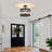 Akuna 3 - Light 13"W Dimmable Metal Drum Semi Flush Mount with Natural Rope