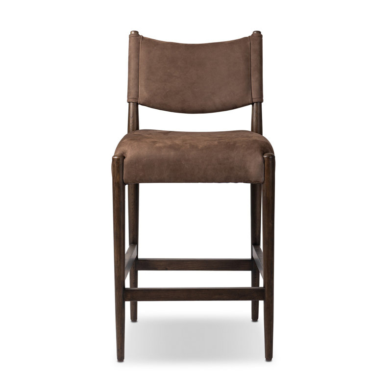 Jayla Stool-Antwerp Natural-Counter, Nubuck Cigar, Burnt Oak
