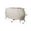 Commode finition perle blanche