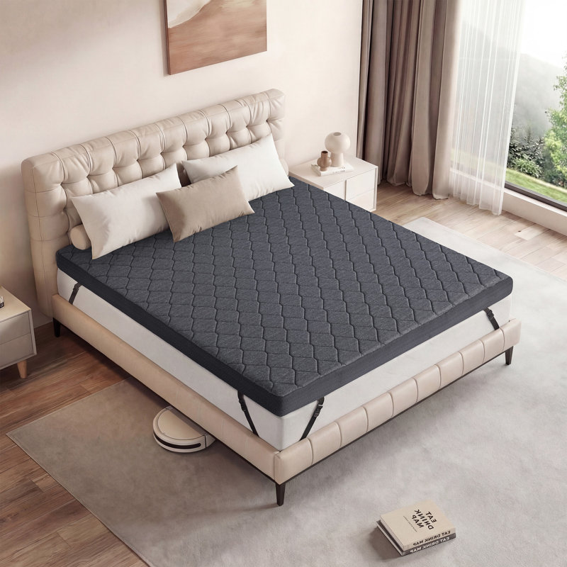 Firm Mattress Topper  3 Inch Hard Mattress Topper For Back Pain Relief - High Density Memory Foam, Twin XL
