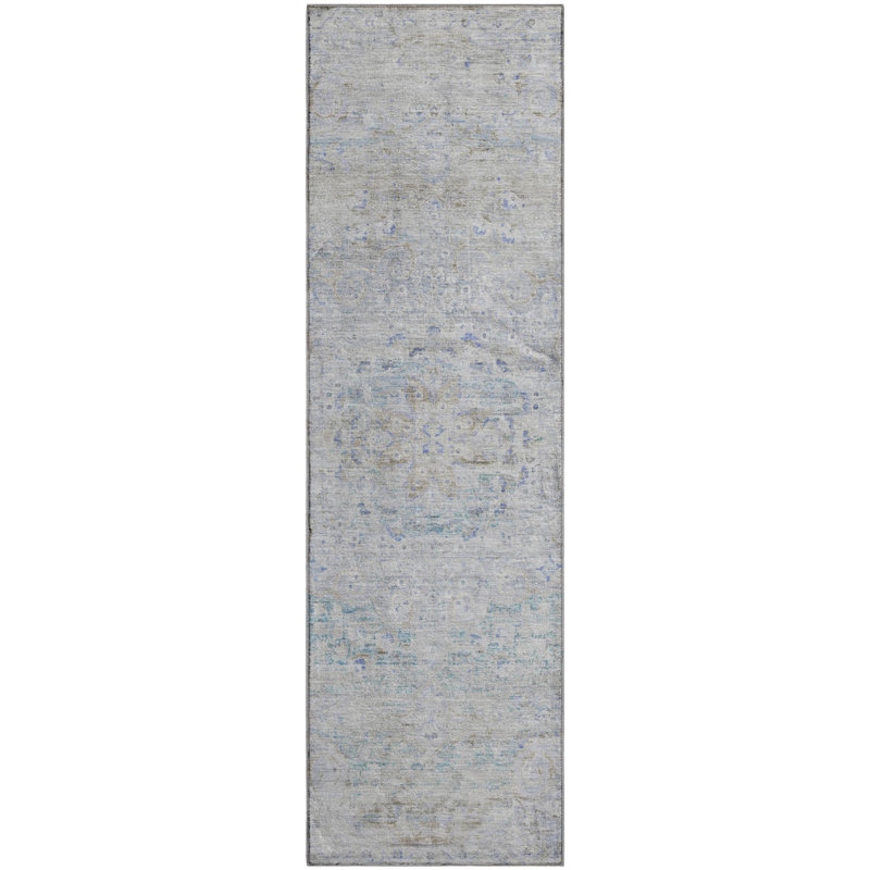 Premium Machine Washable Marasco AMF1636 Global Rug, Runner 2'3" x 7'6"