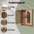 Multi-Functional Wood Wall Mounted Storage Cabinet With Hooks