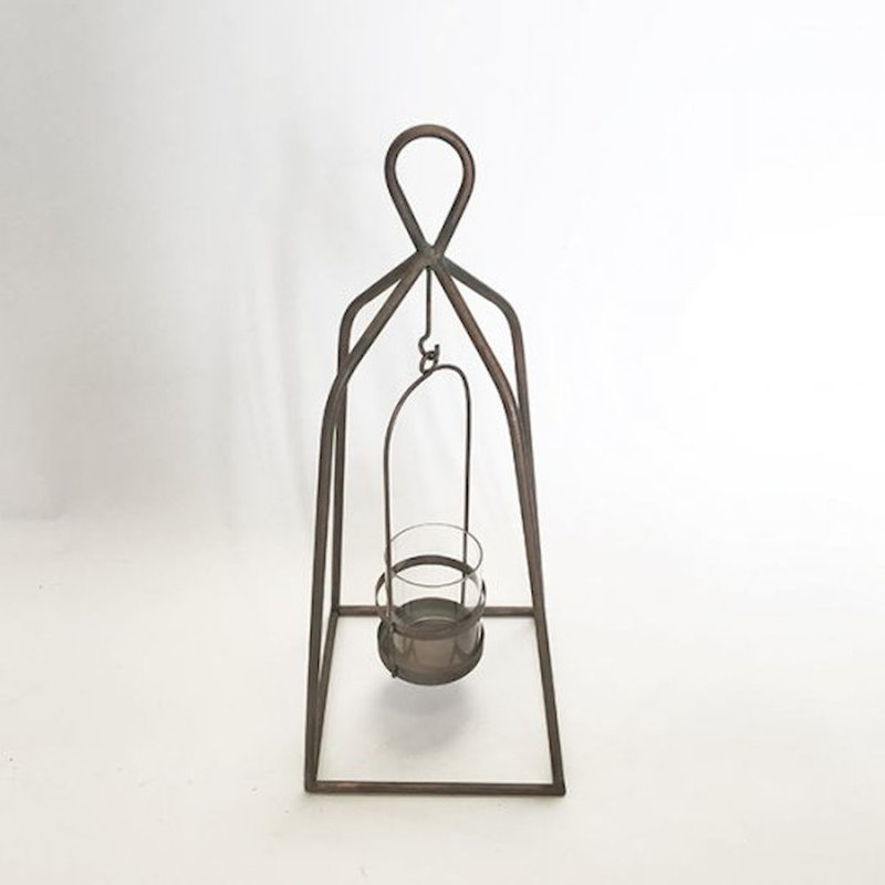 Petite chandelles en bois chanelier Gracie Oaks