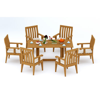 Ensemble repas extérieur pour 6 personnes Caranas