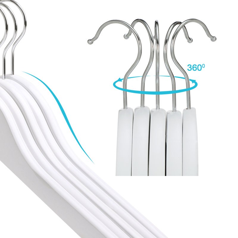Non-Slip Standard Hanger, White