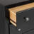 Sonoma Traditional Nightstand Side Table With 2 Drawers, Functional 2-Drawer Bedside Table 16" D X 23.25" W X 21.75" H, Black