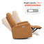 Fauteuil inclinable électrique pivotant Winta, revêtu de tissu-870344728