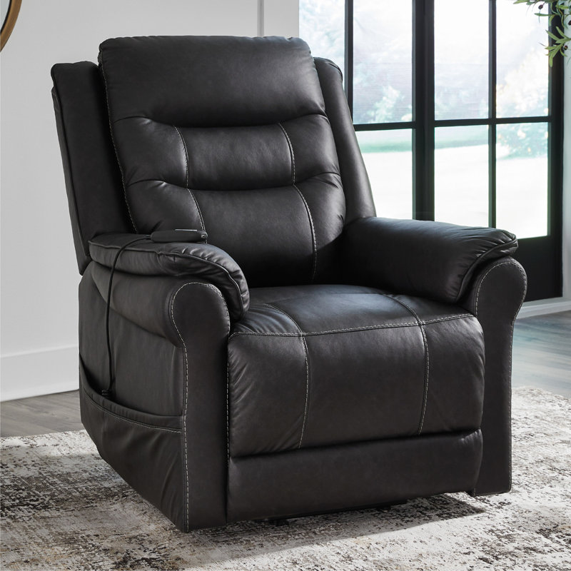 Fauteuil inclinable Oatman, Noir, noir, noir, noir