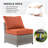 Darihanna 8 Piece Rattan Sectional Seating Group with Cushions-558387384
