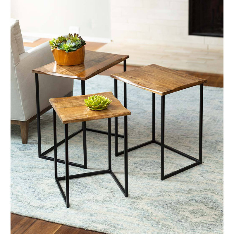Filibert Solid Wood Top Nesting Tables