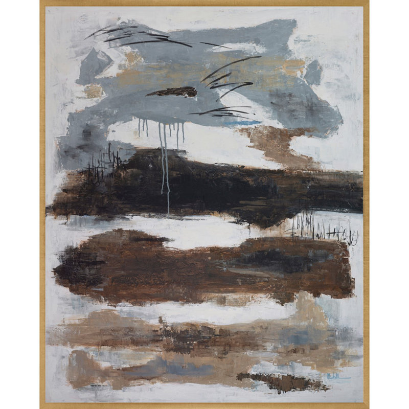 St. Croix Print, Carmel Gold Framed