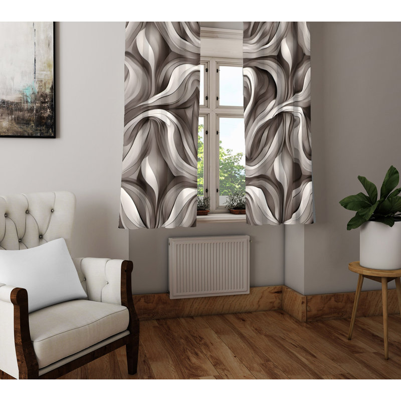 Semi Sheer Curtain Pair, 40" W x 61" L