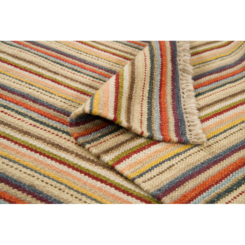 City Hand-Knotted Wool Brown Rug, Rectangle 8' x 11'