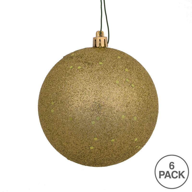 Ornement boule 4 po, Champagne