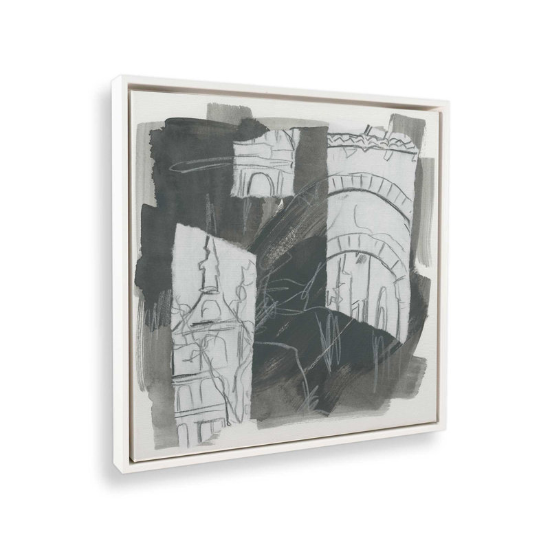 «Street Shadows II» par June Erica Vess, reproduction d'art sur toile, H 30 po x l 30 po, Blanc