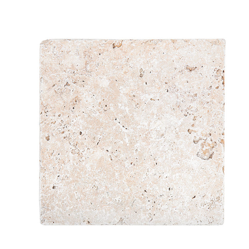 Ivory 18" x 18" Travertine Marble Look Wall & Floor Tile
