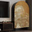 Armoire de rangement arquée pour chambre à coucher